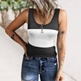 thumbnail image 2 of Babysbule Womens Summer Top Tank Top For Women Sexy O Neck Sleeveless Vest Summer Trendy Slim Skinny Pullover Tunic Tees, 2 of 6