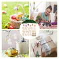 thumbnail image 6 of Easter Theme Unfinished Wood Pendant Decorations Painting Supplies Wall Decorations with Jute Rope Wheat 69~79.5x34~124x2~2.5mm for DIY, 6 of 7