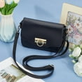 thumbnail image 3 of Imitation Leather Purse Strap Replacement Black Leather Handbag Replacement Handles Adjustable Crossbody Shoulder Strap Extenders with Clasps 73~129cm Long for DIY Bags Making Accessories Gray, 3 of 9