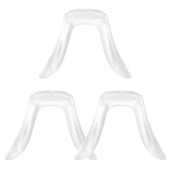 XIRQI 4pcs Soft Silicone U Shaped Eyeglasses Nose Pads Anti-Slip Nose Support Pad Clear Eyeglass Nose Piece Replacement for Glasses Nose Bridge