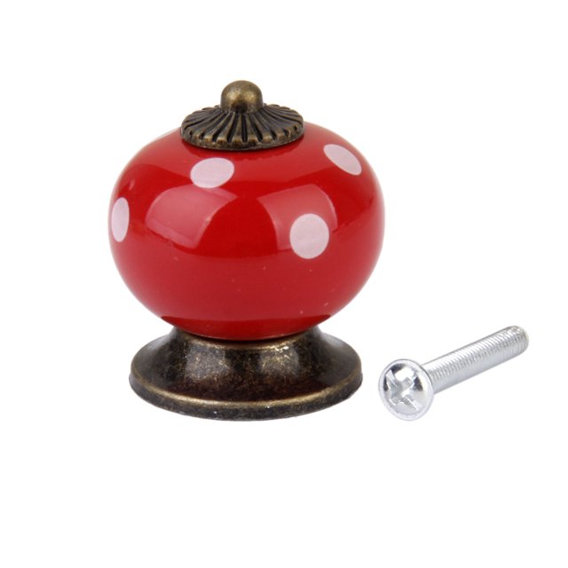 Vintage Ceramic Drawer Cupboard Dresser Door Knob Pull Handle Decoration BLESIY none