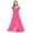 Hot Pink, variant on REDARER Girls Solid Color Long Dress Elegant Ruffle Hem, Graceful Waist Design Flowy Maxi Dress for Kids,10-11 Years