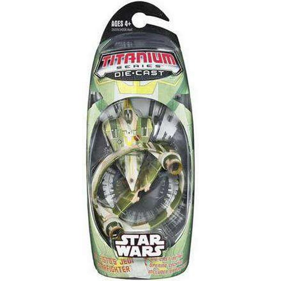 Star Wars Titanium Series 2006 Kit Fisto Jedi Starfighter Diecast Vehicle