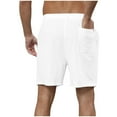 thumbnail image 4 of cfhntfmh Lounge Shorts for Men Soft Elastic Waisted Summer Shorts Big and Tall Casual Wide Leg Gym Running Activewear Clothes, 4 of 7
