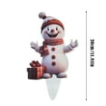 YruYptpaln Christmas Cute Snowman Ground Stake Insert Art Garden