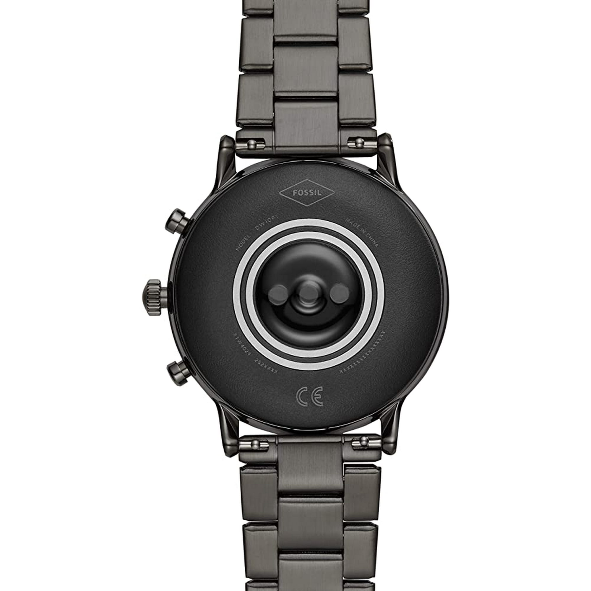 Fossil Gen 5 Carlyle HR Heart Rate Stainless Steel Touchscreen Smartwatch Color Smoke Model FTW4024