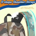 thumbnail image 3 of 17 Inch Lightweight Backpack,PVC Waterproof Oxford Fabric, Ergonomically Designed, with Large Capacity, Camouflage Print, 3 of 5
