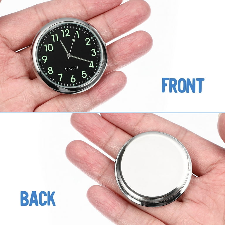 Car Clock Luminous Universal Vehicle Dashboard Mini Quartz Watch Auto  Accessories 