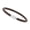 2 - Locking Magnetic Silver, variant on Unisex Men's Genuine Leather Stainless Steel Magnetic Clasp Bracelet Brown-17 - Bullet Matte Magnetic Silver