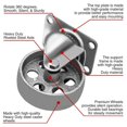 thumbnail image 3 of Placa giratoria Caster Wheels 4, totalmente de acero, resistente, 350 kg, 3 of 8