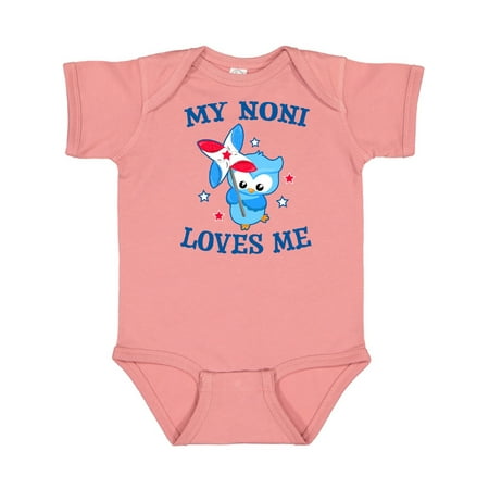 

Inktastic My Noni Loves me with Owl Gift Baby Boy or Baby Girl Bodysuit