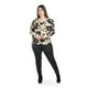 thumbnail image 4 of Blusa con detalle fruncido Roman Fashion /Tallas Extras, 1785 (Negro) negro 40, 4 of 5