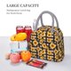 thumbnail image 5 of Balery Vintage Black White Plaid Sunflowe Bolsa de Almuerzo para Mujeres, Caja de Almuerzo, Bolsa de Almuerzo Pequeña Impermeable, Tote de Almuerzo Reutilizable con Gran Capacidad, 5 of 6