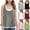 Gray, variant on GERsome Girls Tank Tops Sleeveless Spaghetti Strap Crewneck T Shirts Color Block Summer Athletic Gym Yoga Tee Shirts 5-14 Years