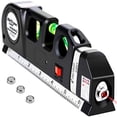 thumbnail image 2 of Laser Level Line Tool, Multipurpose Laser Level Kit Standard Cross Line Laser leveler Beam Tool with Metric Rulers 8ft/2.5M for Picture Hanging cabinets Tile Walls by AikTryee., 2 of 4