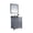 Gray, variant on 30 Inch SIngle Sink Grey Cabinet Bathroom Vanity With Black Wood Countertop - Laviva