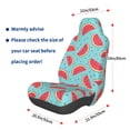 thumbnail image 3 of Wukai Watermelon Full Set Car Seat Covers with Soft Padding Universal Auto Front Seats Protector and Cushion Mat, 3 of 5