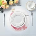 thumbnail image 4 of GZHJMY Watercolor Flamingo Round Placemats for Dining Table, Non-Slip Heat-Resistant Polyester Table Mats Set of 4 Washable Table Mats for Kitchen Dining Table Decoration, 4 of 6