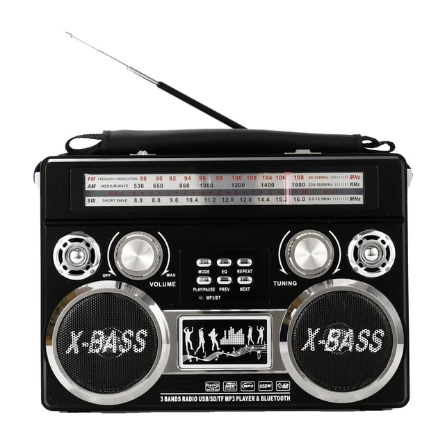 Radio portátil Supersonic SC-1097BT de 3 bandas con Bluetooth