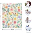 thumbnail image 4 of Pioneer Flower Floral Print Pattern Blanket,Comfortable Soft Lamb Wool Throw Blanket,All Season,Warm Lightweight Blankets for Sofa Bed Couch Living Room Chair,30"x40", 4 of 4