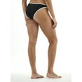 thumbnail image 3 of No Boundaries High Leg Mid Rise Cheeky Bikini Bottom, Sizes XXS-XL, 3 of 5