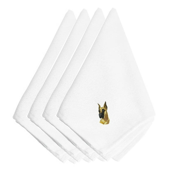 Great Dane Embroidered Napkins Set of 4