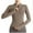 Khaki, variant on Workout Tops,Women's Yoga Activewear Lightweight Zipper Front Sports Tops Long Sleeve Sports Cropped Tops,Athletic Running Jackets(Size:L)
