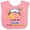 Pink and White, variant on Inktastic I Love My Mom to the Moon and Back Cute Sheep Boys or Girls Baby Bib