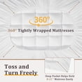 thumbnail image 6 of Vccoem Cooling Mattress Topper Twin XL White, Extra Thick Quilted Mattress Pad, Deep Pocket Fit, Breathable Plush Bed Topper, Hypoallergenic, 6 of 11