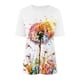 thumbnail image 4 of Camisetas de Manga Corta para las Mujeres Impresas Cuello Redondo Camiseta Casual, Camisetas Casuales de Mujer, 4 of 8