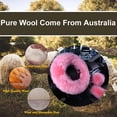 thumbnail image 3 of 3 Pcs Car Steering Wheel Cover & Handbrake Cover & Gear Shift Cover Set Faux Wool Warm Winter, 3 of 8