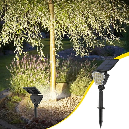 

Dezsed Bright Solar Spotlights Solar Outdoor Lights 2-in-1 Wireless Solar Lights For Yard Garden Flag Pool Patio Porch Walkway （1Pack） on Clearance Black