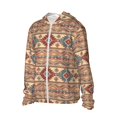 thumbnail image 3 of Goofa Traditional Tribal Aztec Printed Women's UPF 50+ Sun Protection Hoodie Jacket Lightweight Long Sleeve Sun Shirt for Women with Pocket Hiking Outdoor-Medium, 3 of 9