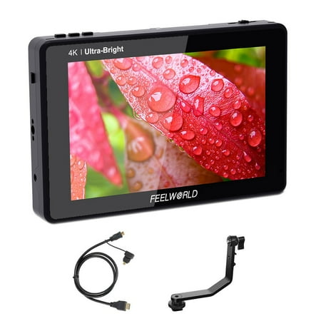 FEELWORLD LUT7S 7 Inch 3G-SDI 4K HDMI 2200nits 3D LUT Touch Screen DSLR Camera Field Monitor with Waveform VectorScope Histogram