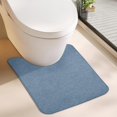 thumbnail image 1 of Alfombra de baño Bosap en forma de U, 20 x 24 cm, color azul, 1 of 6