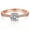 Rose gold, variant on Promise Ring for Women, 1 Carat Moissanite Engagement Ring 925 Sterling Silver Wedding Band Size7