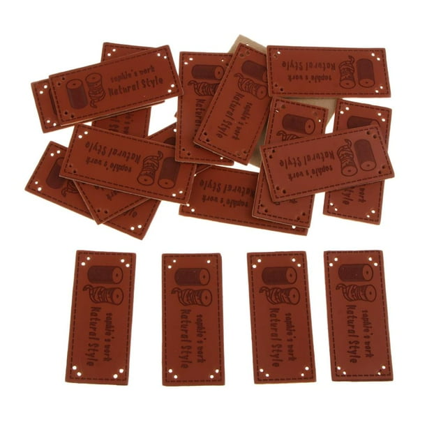Etiqueta En Relieve De 20 Piezas Con Agujeros De Parches De Ropa Manualidades Hechas DIY Adornos De Etiquetas Hechas Adornos, 0.