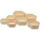 thumbnail image 3 of Wooden Hexagon Floating Shelves with Backs, Set of 7, Unfinished for Crafts and DIY Wall Décor: Modern, Geometric, Rustic, or Honeycomb, by, 3 of 5