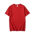 thumbnail image 1 of Camiseta de algodón para hombre, camisa de manga corta de Color puro, ropa de verano, 2021, 1 of 4