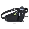 thumbnail image 2 of Running Water Bottle Hydration Belt with Hiking Walking Waist Pack Reflective Adjustable, 2 of 5