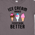 thumbnail image 4 of Inktastic Ice Cream Makes Everything Better Boys or Girls Toddler T-Shirt, 4 of 5