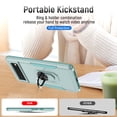 thumbnail image 4 of Dteck Case for Google Pixel 6,Shockproof Rubber Military Grade Dual Layer Case Ring Holder Kickstand Cover Support Magnetic Car Mount,Green, 4 of 8