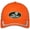 Safety Orange, variant on Logo PATCH High Visibilty Hat, Safety Orange/Black