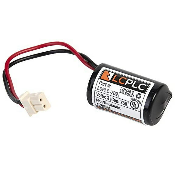 LCPLC-709 PLC Replacement Batteries - 3-Volt Lithium Manganese Dioxide Batteries for 1763-BA, CR14250-AB, 1763-L16AWA - Non-Rechargeable 850mAh 3V Lithium Battery for Programmable Logic Controllers