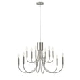 thumbnail image 2 of 12-Light Nickel Chandelier, 30.7 IN Industrial Pendant Light, Retro Light Fixture for Dining Room Kitchen Island, 2 of 7