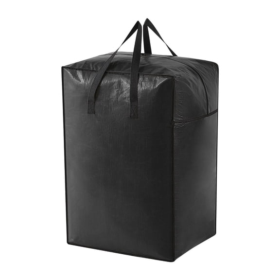 Heavy Duty Extra Large Moving Bags with Backpack Straps, Large Quilt Storage Bag with Dual Zipper & Handles, Storage Totes for Space Saving, L
