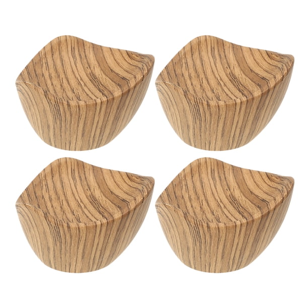 4 pomos para tapa de olla, resistentes al calor, con patrón de madera, para utensilios de cocina.