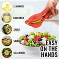 thumbnail image 4 of Zulay Kitchen 2-in-1 Manual Lemon Squeezer Manual Juicer Citrus Press - Red/Yellow, 4 of 8