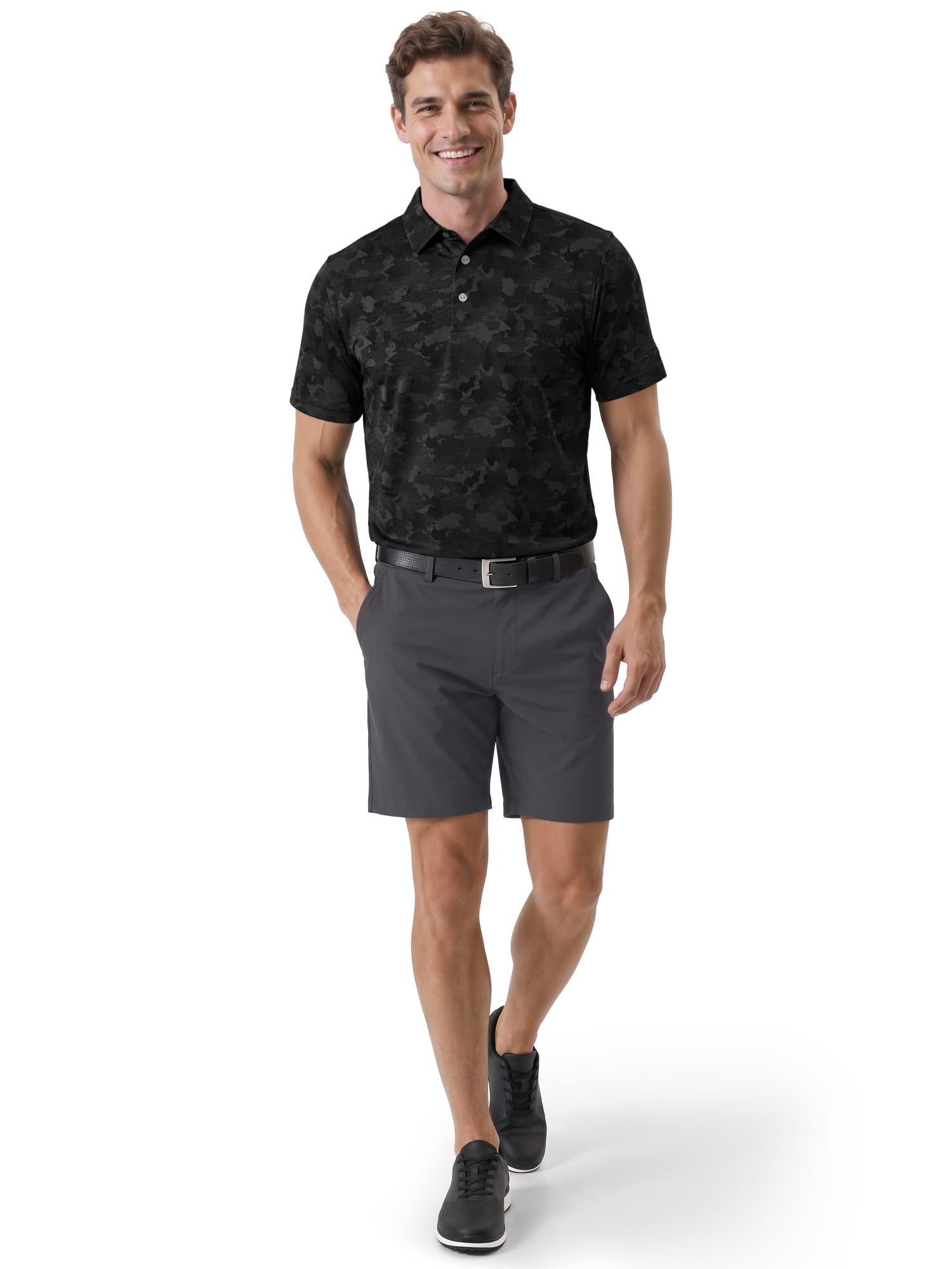 Ben Hogan Performance Men's & Big Men's Camouflage Print Short Sleeve Polo Shirt, Sizes S-4XLT