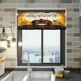 thumbnail image 2 of Coolnut Happy Halloween Valance Curtains for Kitchen or Bathroom, 54x18in Valances Window Treatment Rod Pocket Drape Light Filtering Living Room Bedroom Decor, 2 of 6